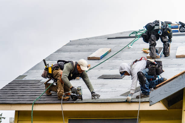 Professional Gutter Installation technician working in Hanlontown, IA
